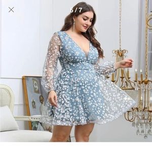 Daisy Floral Shein Dress Curvy Size 4X EUC